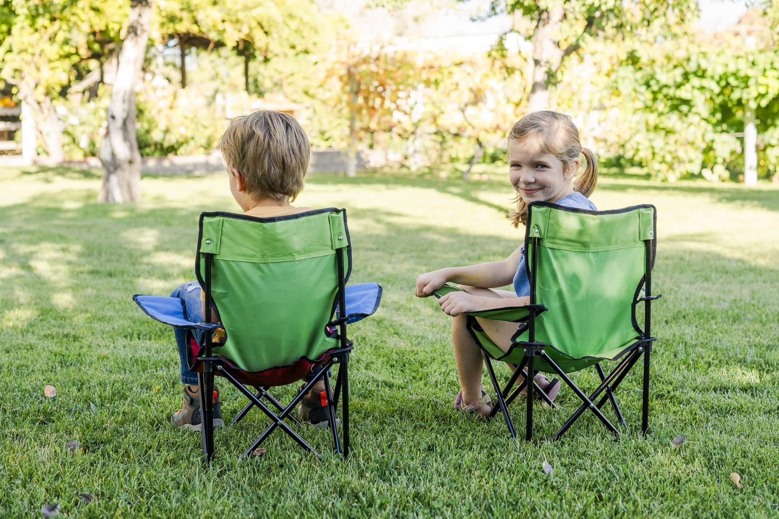 Pacific Play Tents – Kids Folding Chair, 100 lbs. Weight Capacity TriColor