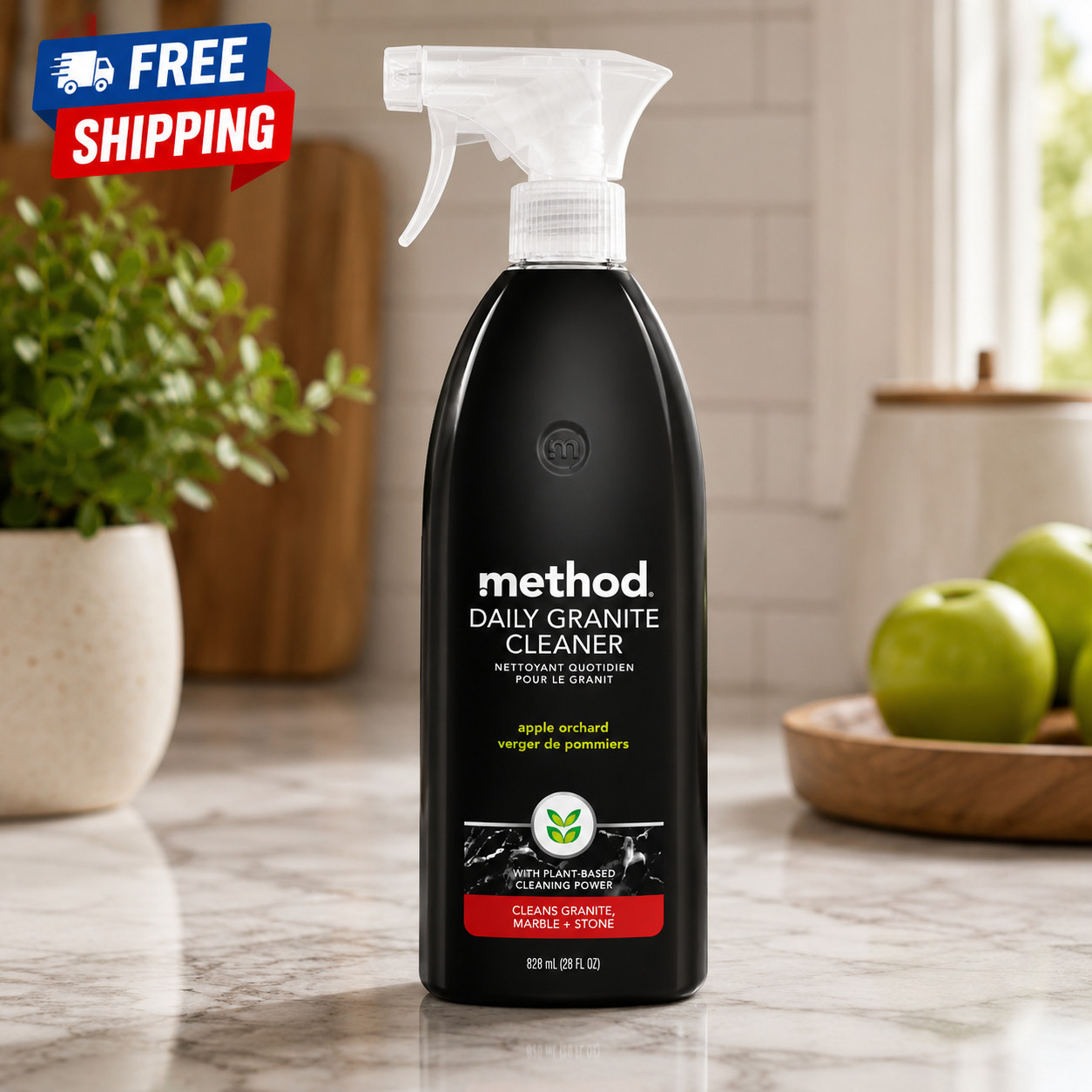 Method Daily Granite Cleaner Spray, Apple Orchard, 28 fl oz