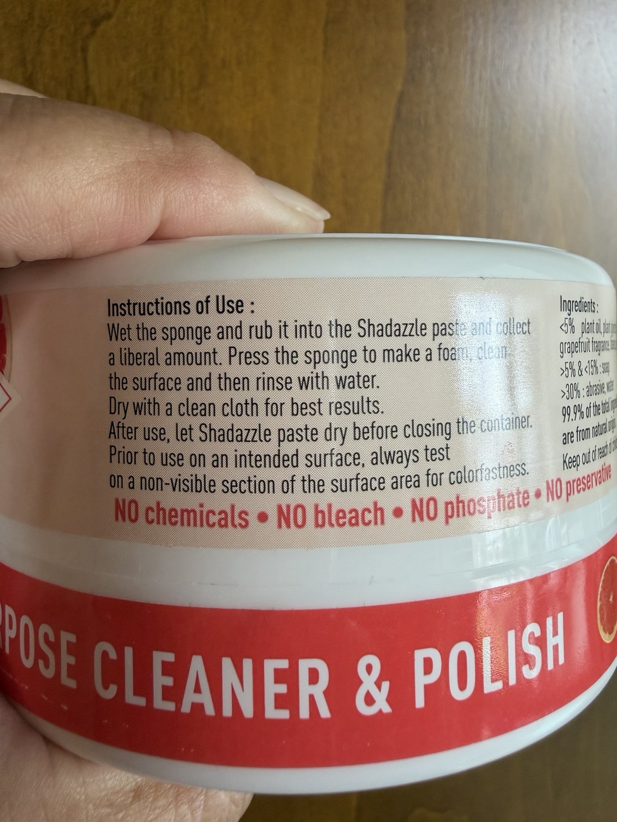Shadazzle Natural All-Purpose Cleaner and Polish Eco-Friendly