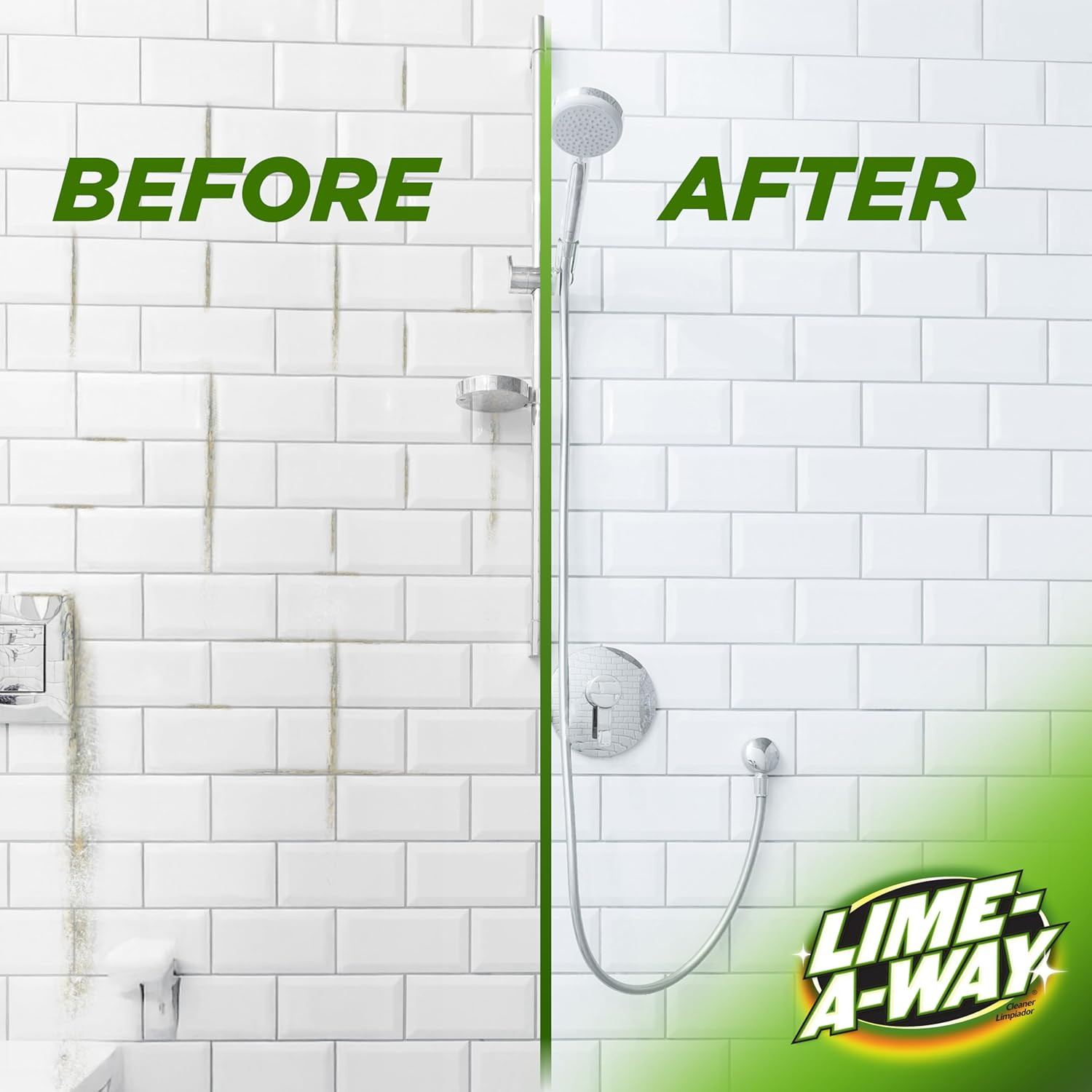 Lime-A-Way Hard Water Stain Remover Spray 22oz Removes Lime Calcium Rust