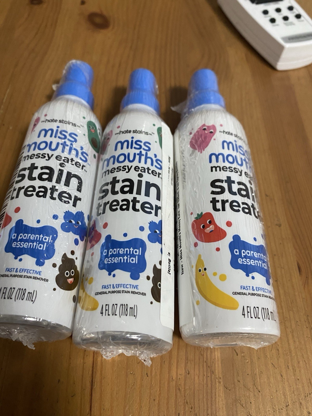 Miss Mouth’s Messy Eater Stain Treater Spray – 4 fl oz, (3 Pack Set). G