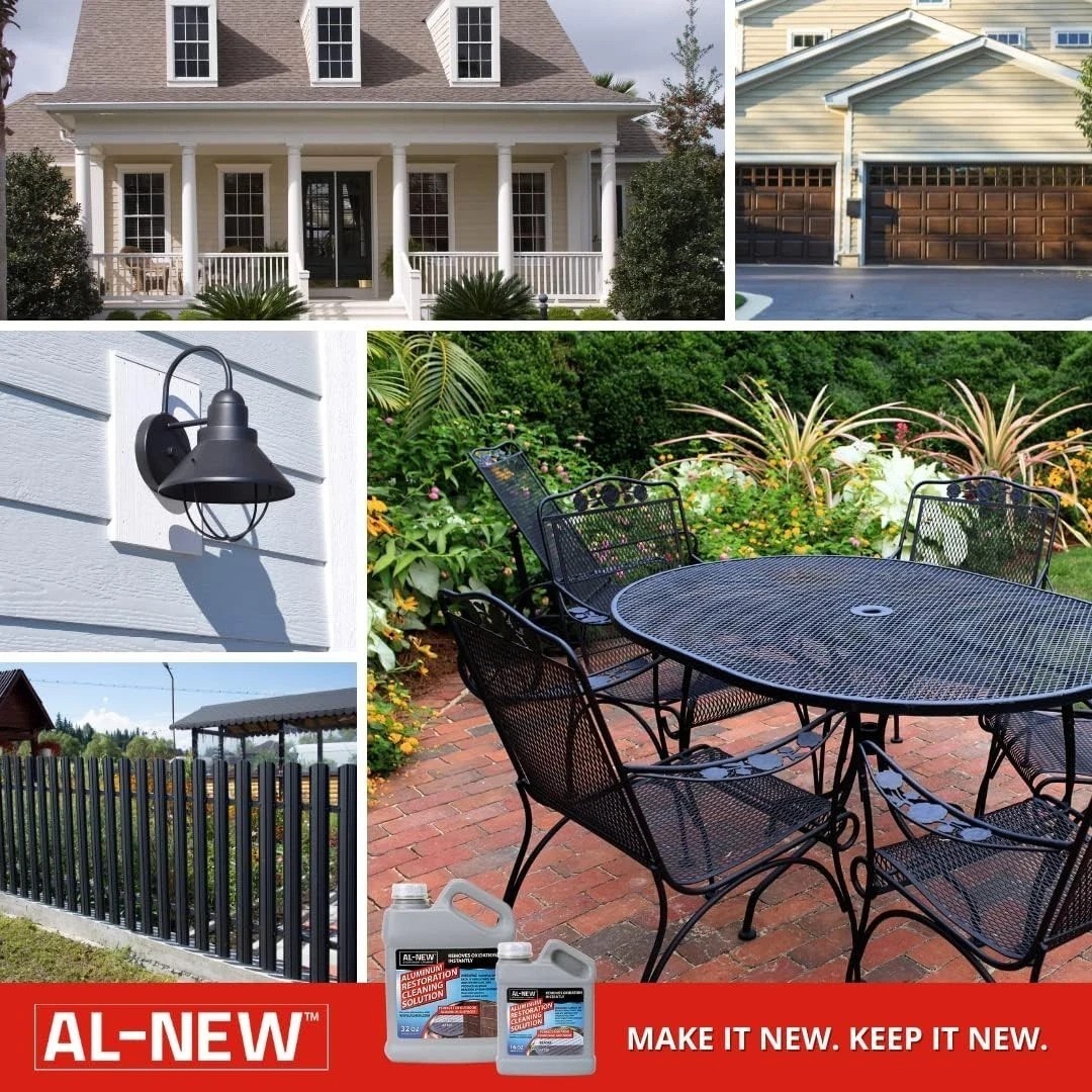 Aluminum Restoration Cleaning Solution 16oz for Patio Furniture & Metal Surfaces