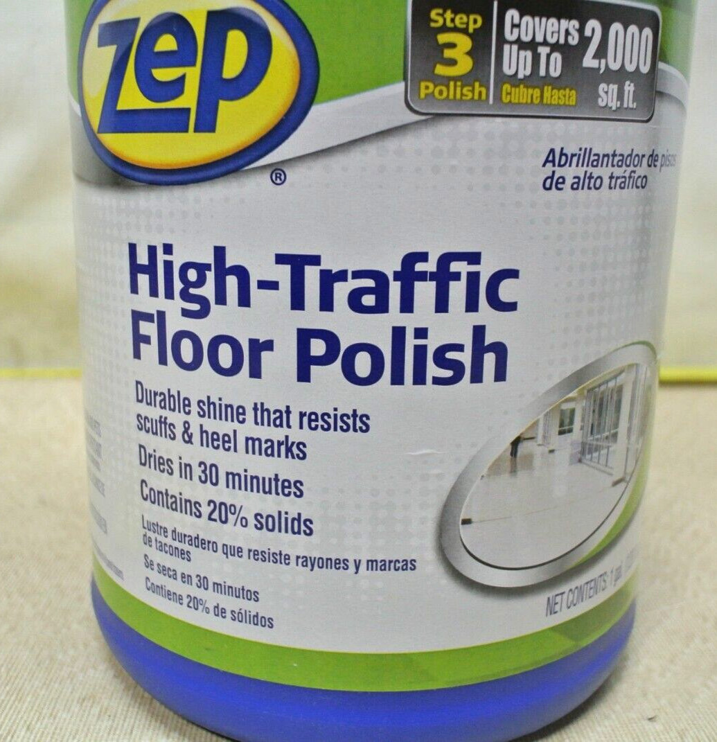 Zep Commercial High Traffic Floor Polish Step 3 1 Gal Bottle ZUHTFF128