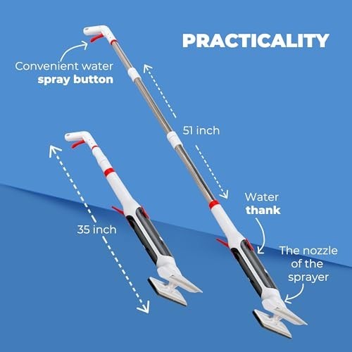 Window Cleaner Kit with Expandable Sprayer & Squeegee – Quick Drying for Glass,