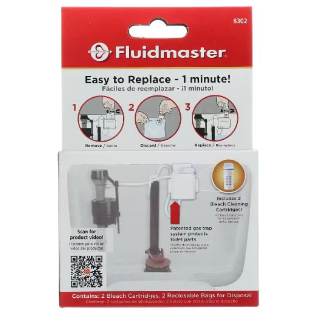 Flush N Sparkle Bleach Toilet Cleaning Refills (2-Pack), Fluidmaster 8302P8