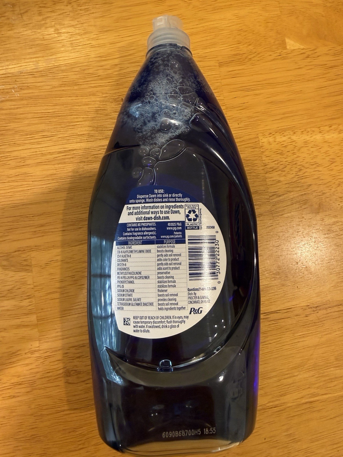 Dawn Platinum Dishwashing Liquid for Dishes, Fresh Rain Scent, 30 fl oz