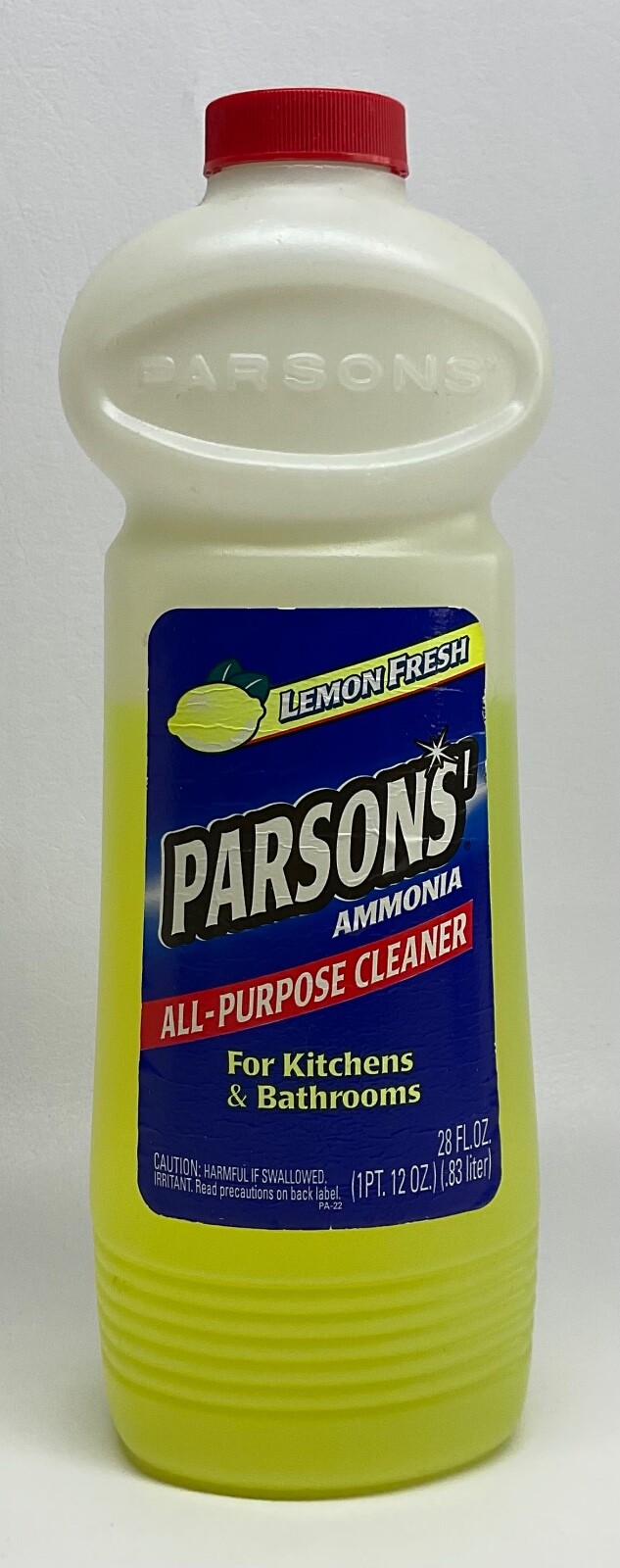 Vintage Parsons’ Ammonia All Purpose Cleaner Lemon Fresh 1999 28 Fl Oz 70% Full