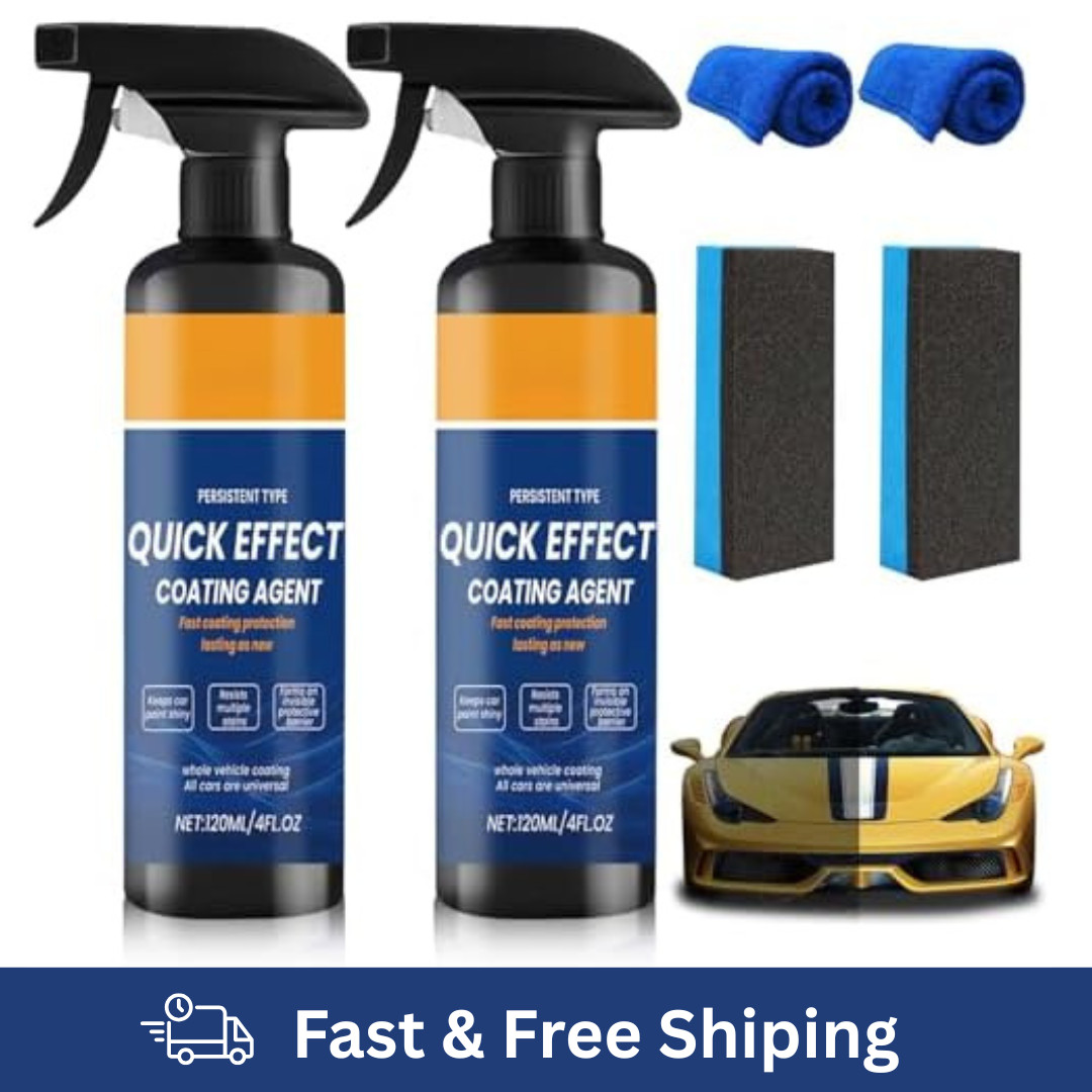 2PCS Advanced Car Quick-Acting Coating Agent Spray, Car & Bick cleaning Spray,