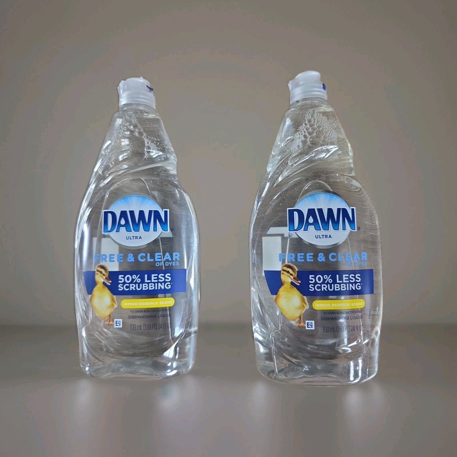 Lot of 2 – Dawn Ultra Free & Clear Dishwashing Liquid, Lemon Essence, 24 oz