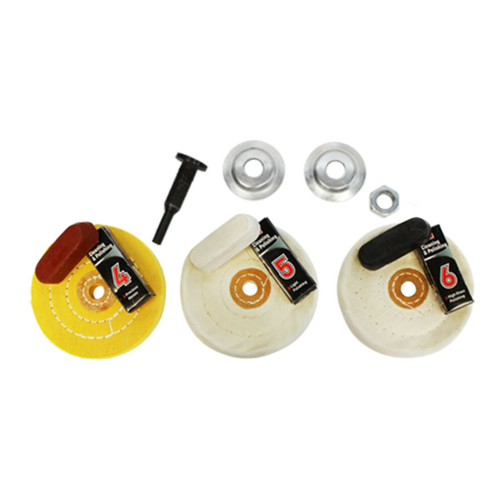 Metal Cleaning And Polishing Kit Buffering Buffer Pads Polisher Compound