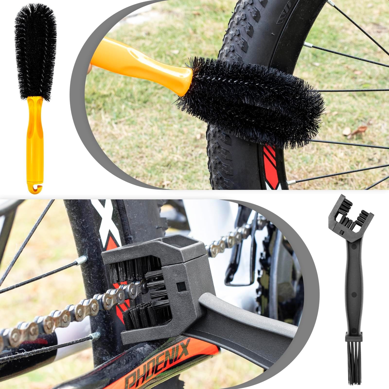 focopot Bike Cleaning Kit Including Bicycle Chain Cleaner Degreaser,Cycling C…