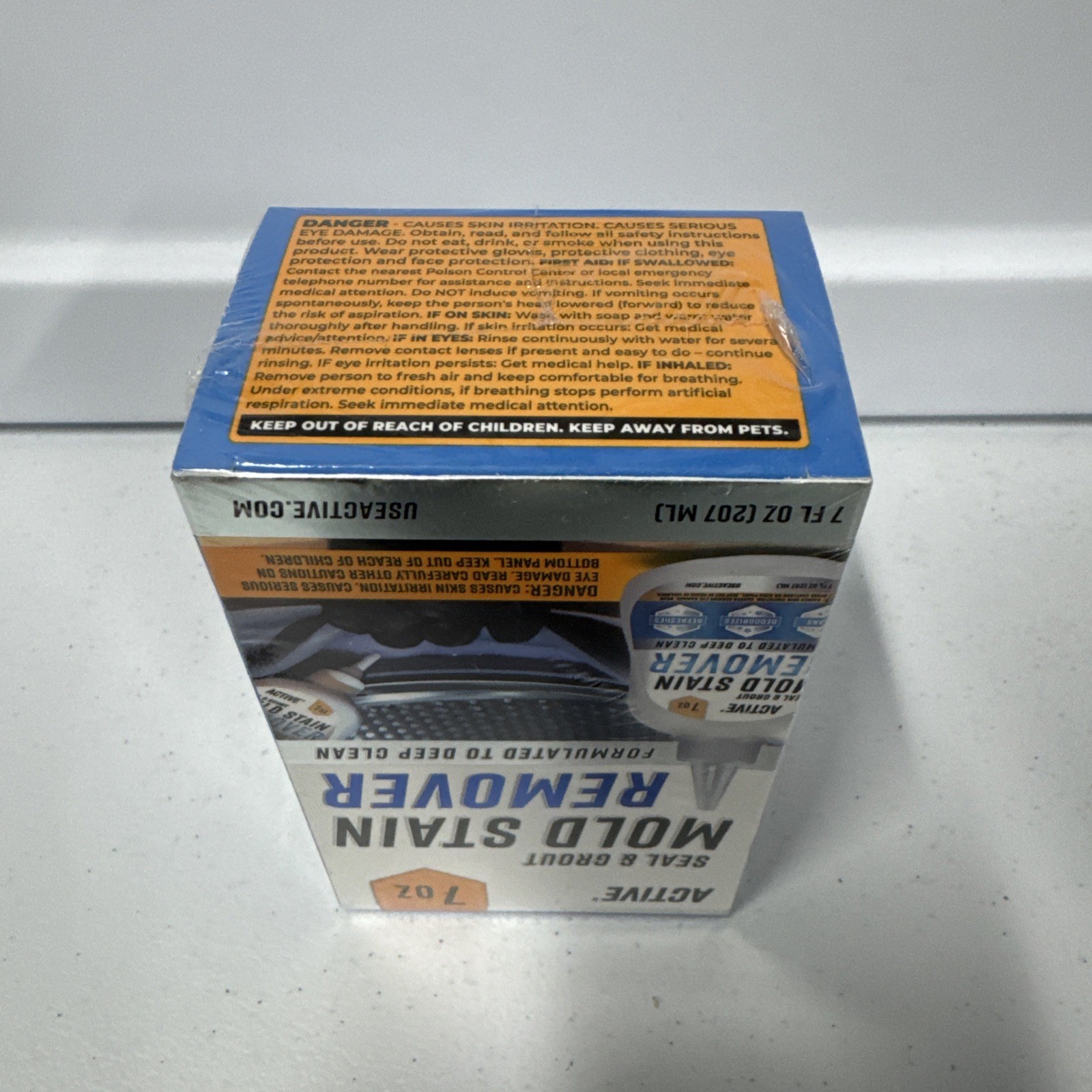 NEW & SEALED – Active Mold Stain Remover Seal Grout Deep Clean 7oz – Deodorizes