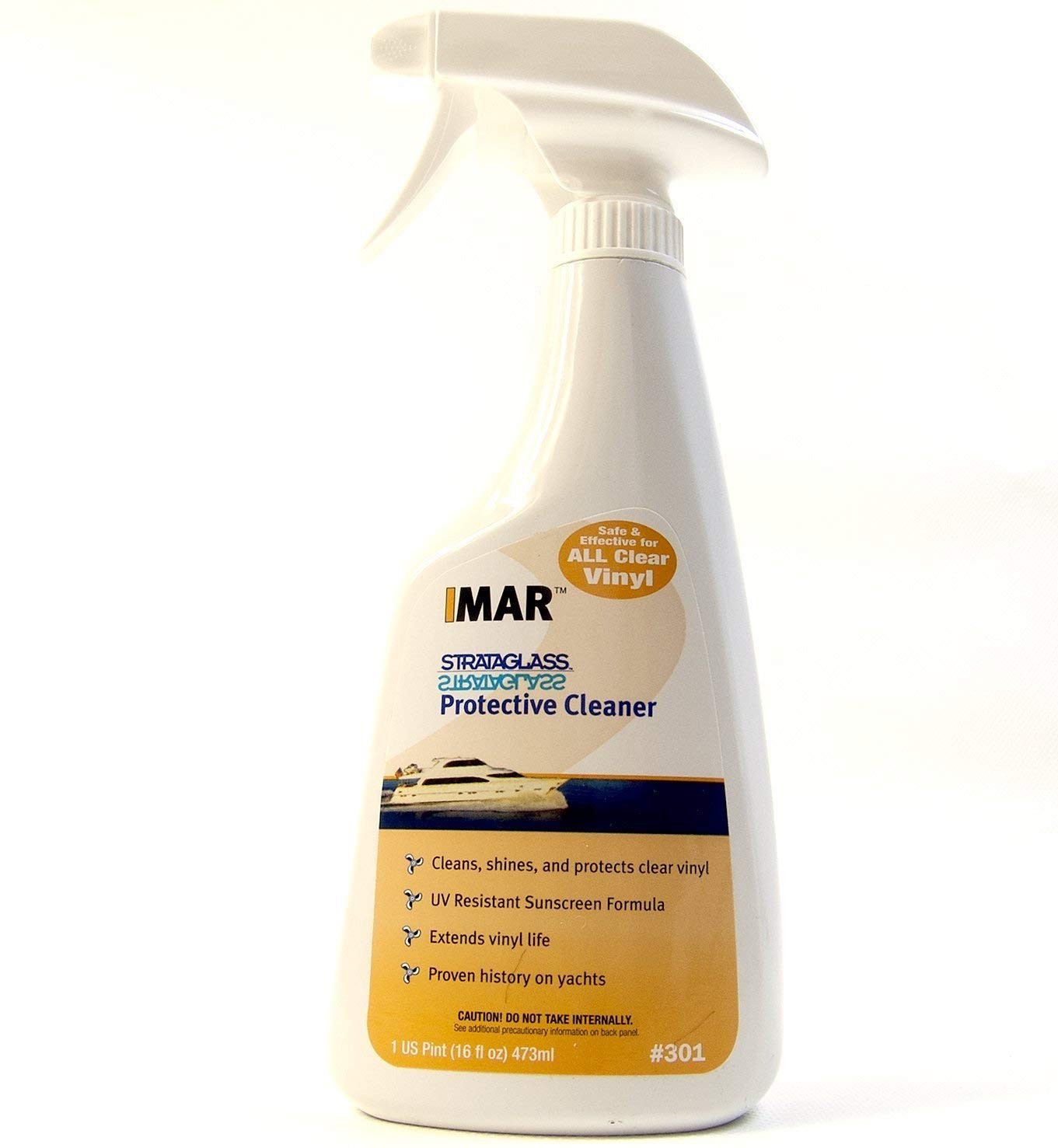 IMAR Strataglass Protective Cleaner 16 Fl Oz UV Resistant Safe for Clear Vinyls