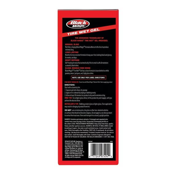 Black Magic Tire Wet Gel, 16 oz. Tire Shine – 5072647W