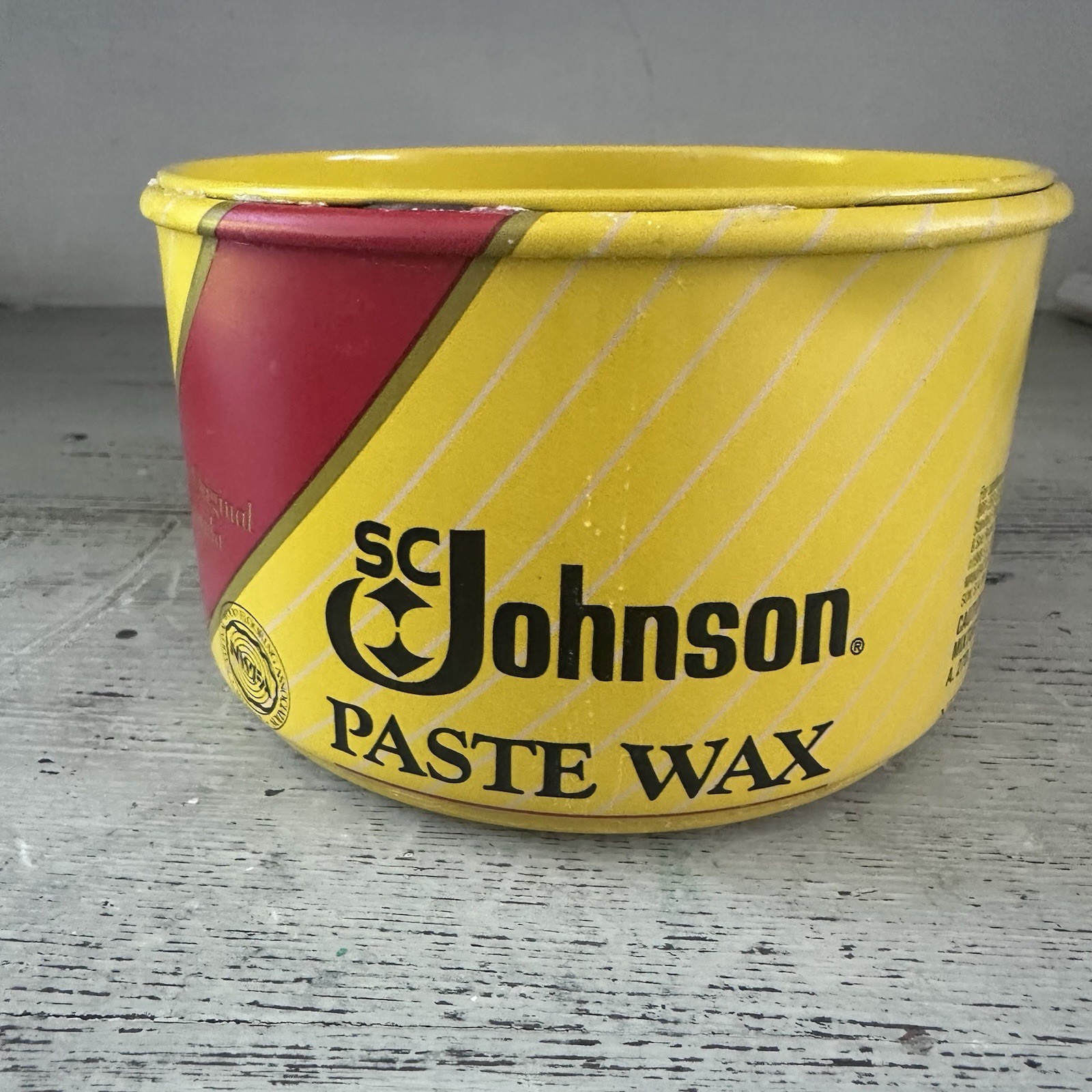 SC Johnson Paste Wax The Original Formula Discontinued Used Almost Full