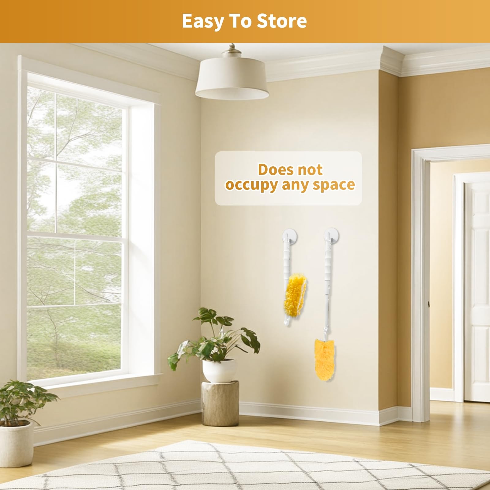 50 Pack Duster Refill with 1 Extendable Handle, 360 Heavy Duty Duster Kit wit…