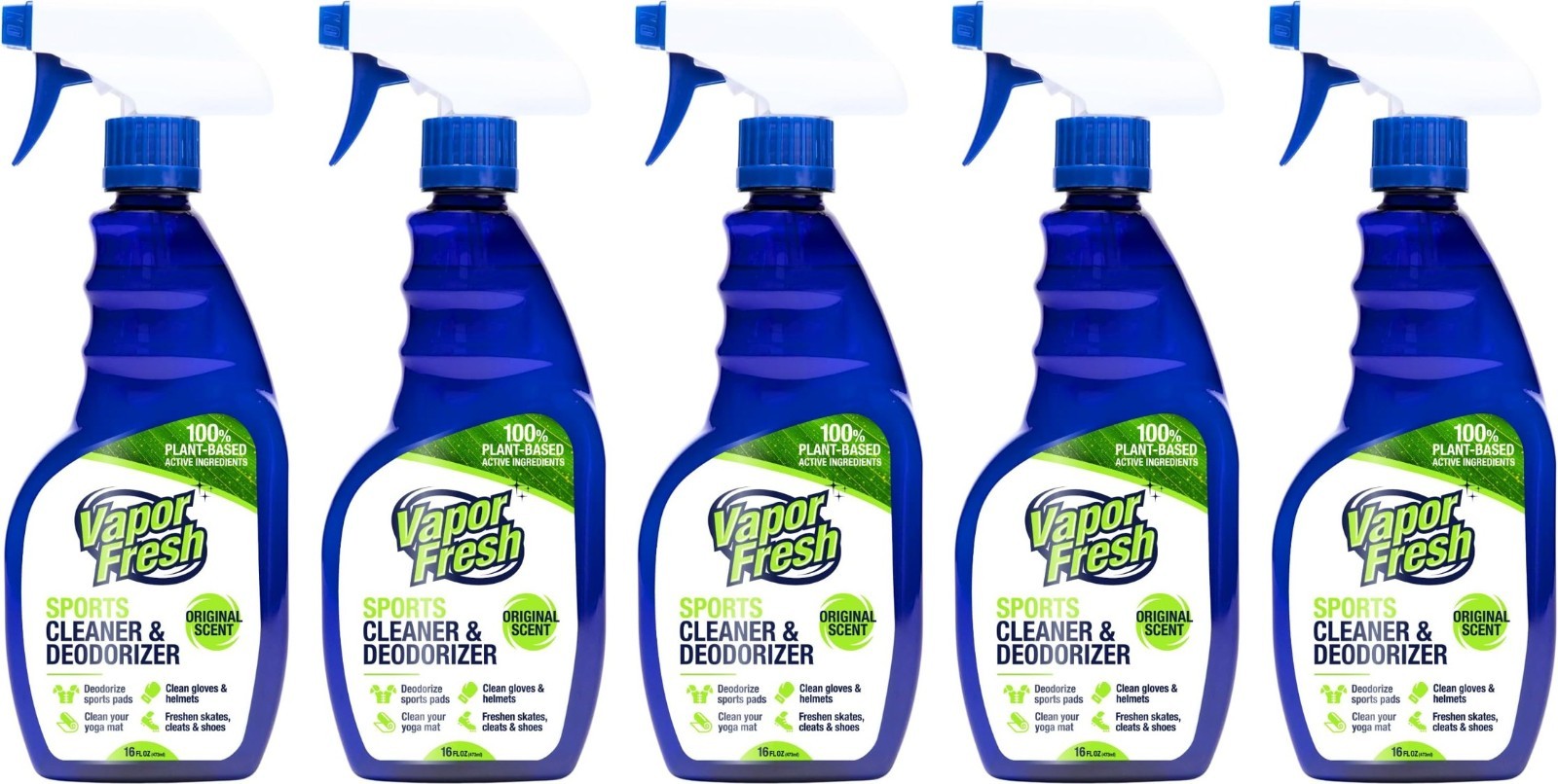 5 ~ Vapor Fresh Sport Spray Gear Odor Eliminator Cleaner Deodorizer Hockey Cleat