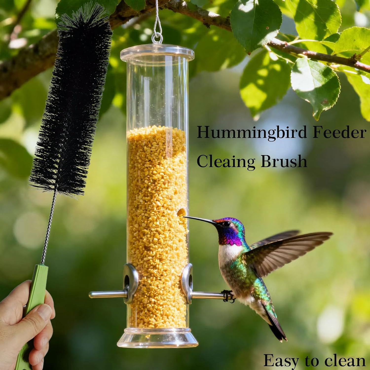 17 Inches Extra Long Handle Bottle Cleaning Brush for Narrow Neck Wine, Beer Bot