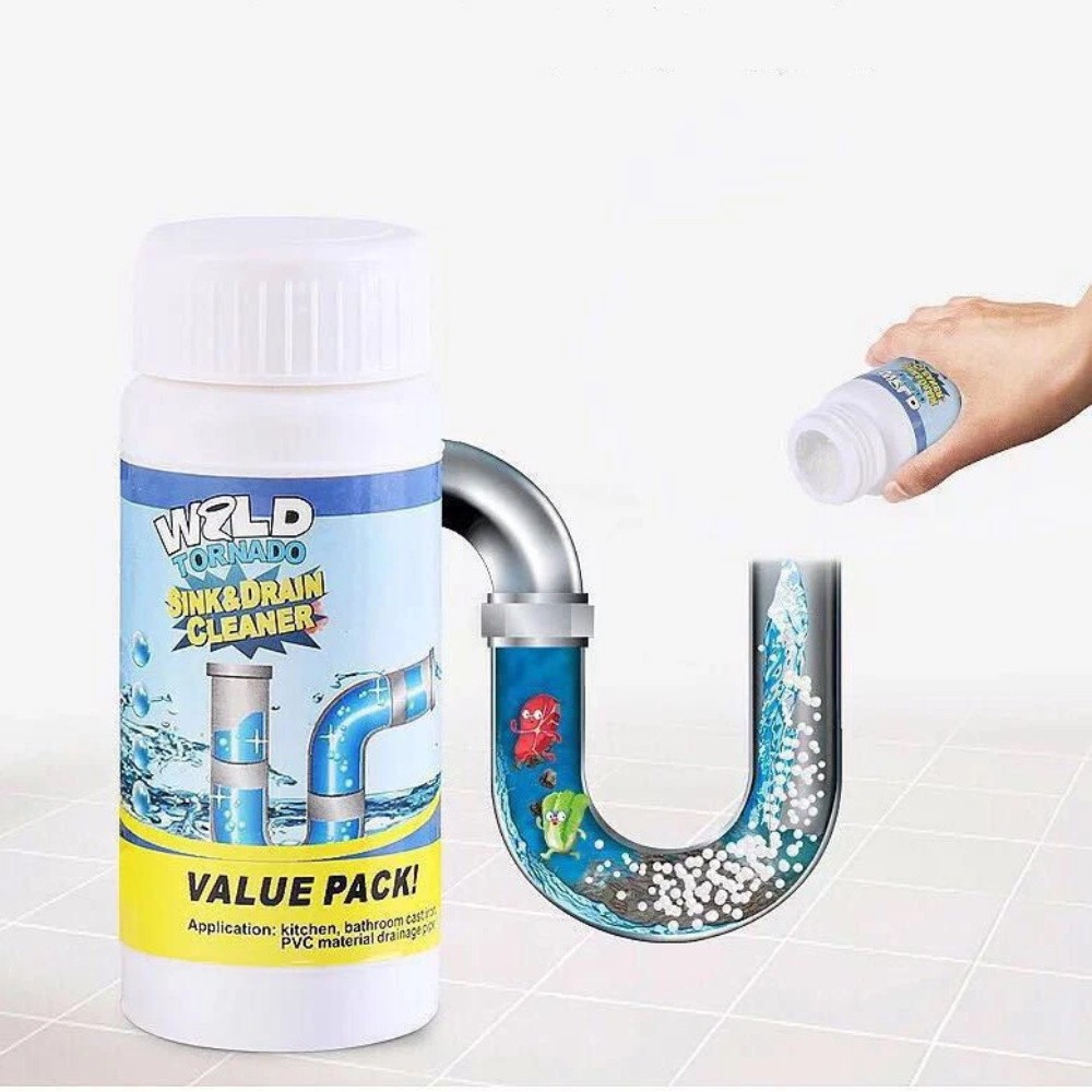 Newest Fast Drain Remover Hot Sink Pipe Dredge Bomb Toilet Quick Foaming Cleaner