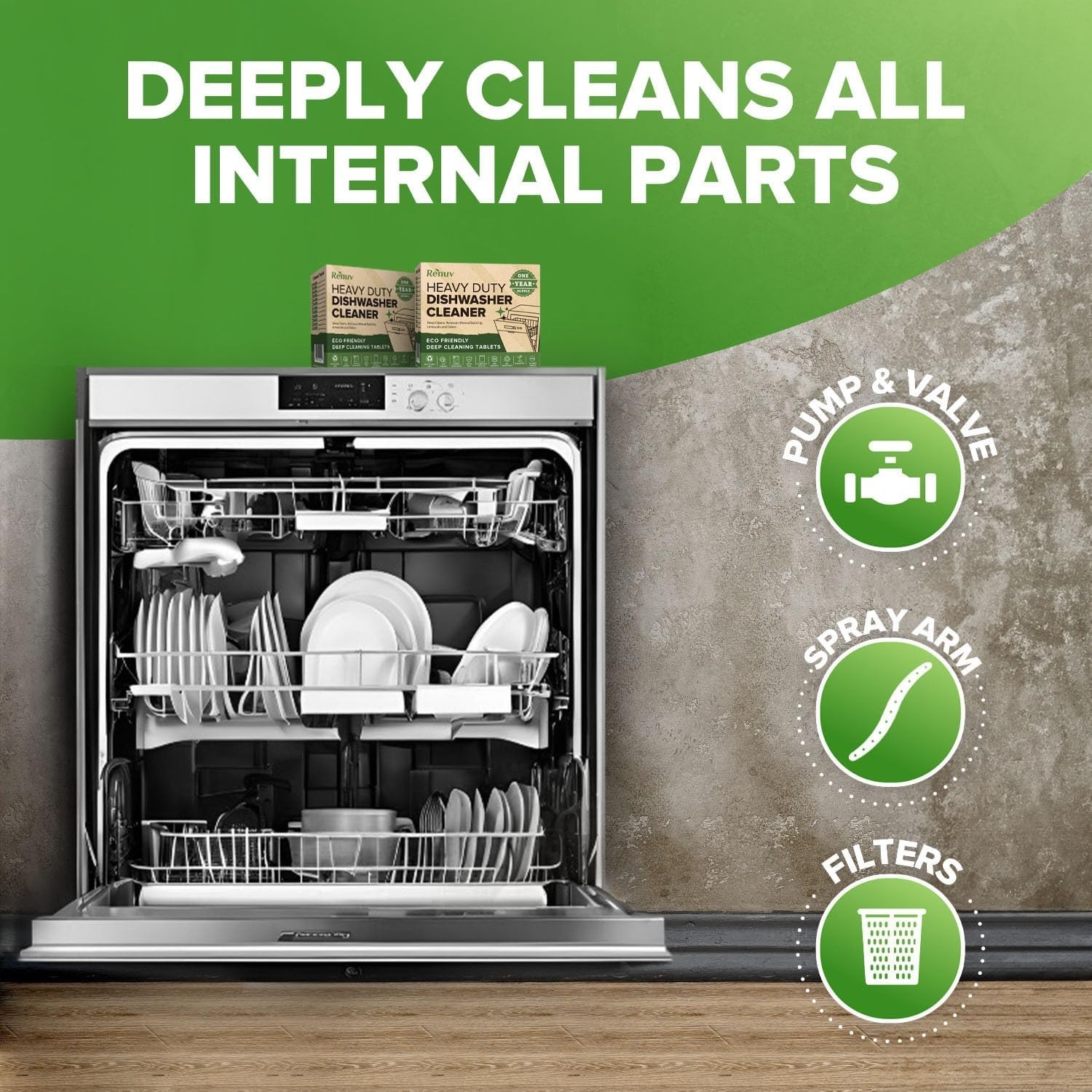 Concentrated Cleaner Bundle for Washing Machine & Dishwasher – Fresh & Efficient