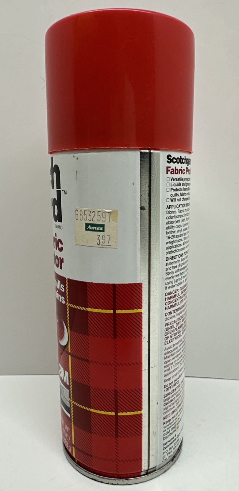 Scotchgard Fabric Upholstery Protector 10oz Original Old Formula 1992 NOS 90%