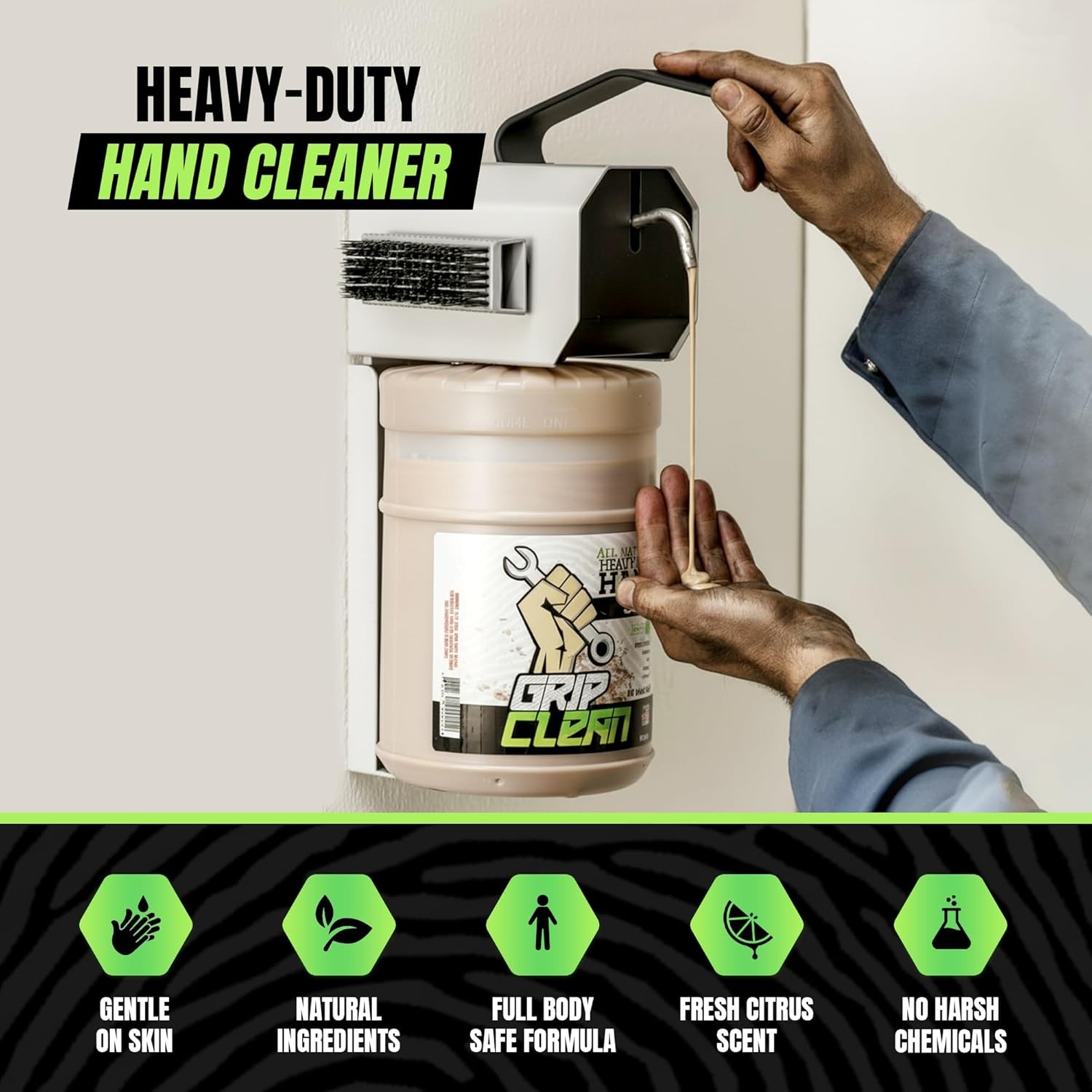 Clean Hand Cleaner for Mechanics, Heavy-Duty Liquid Soap
