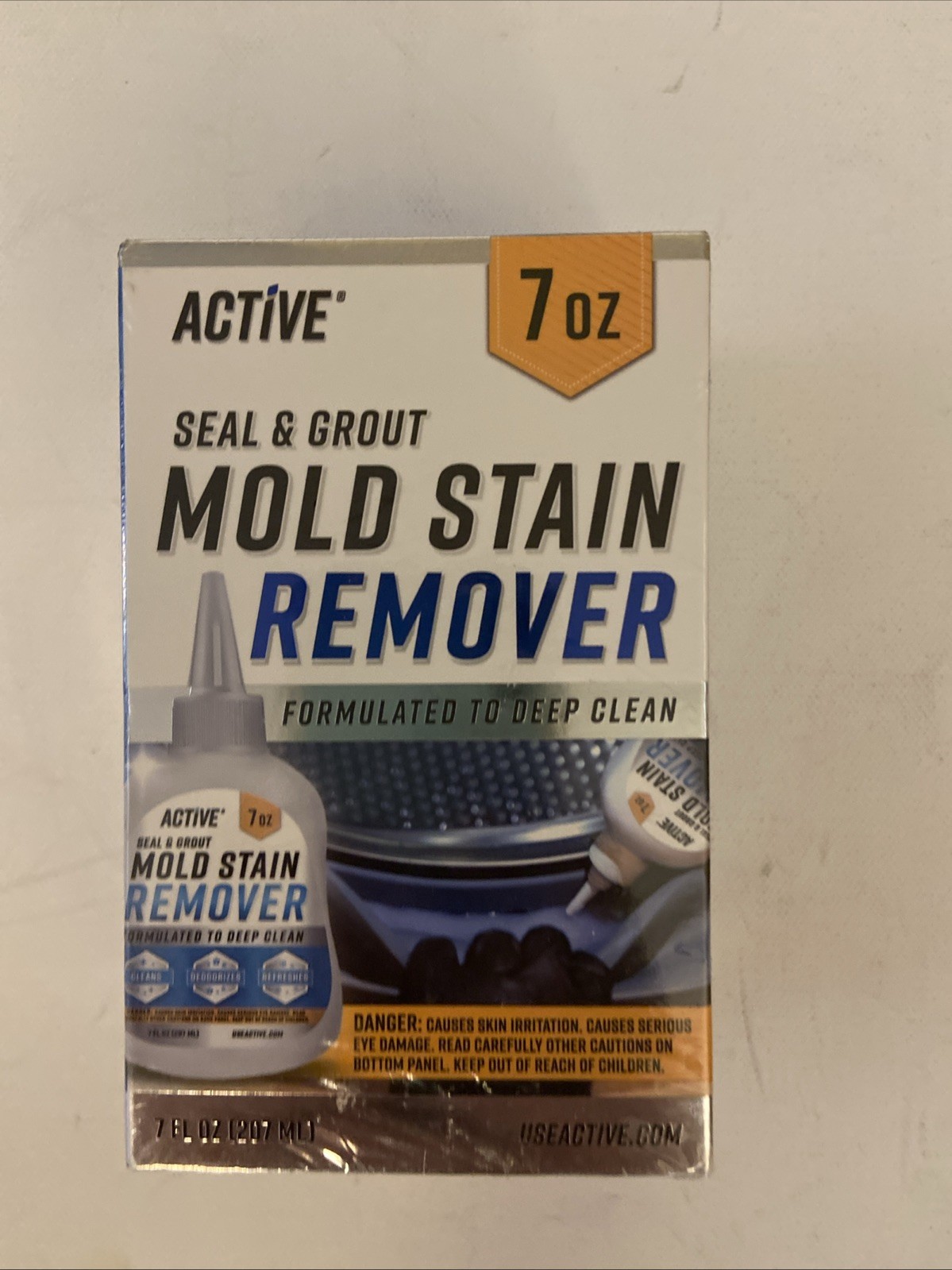 7oz Mold Stain Remover Gel – Heavy Duty Cleaner for Washer Seal, Grout & Shower