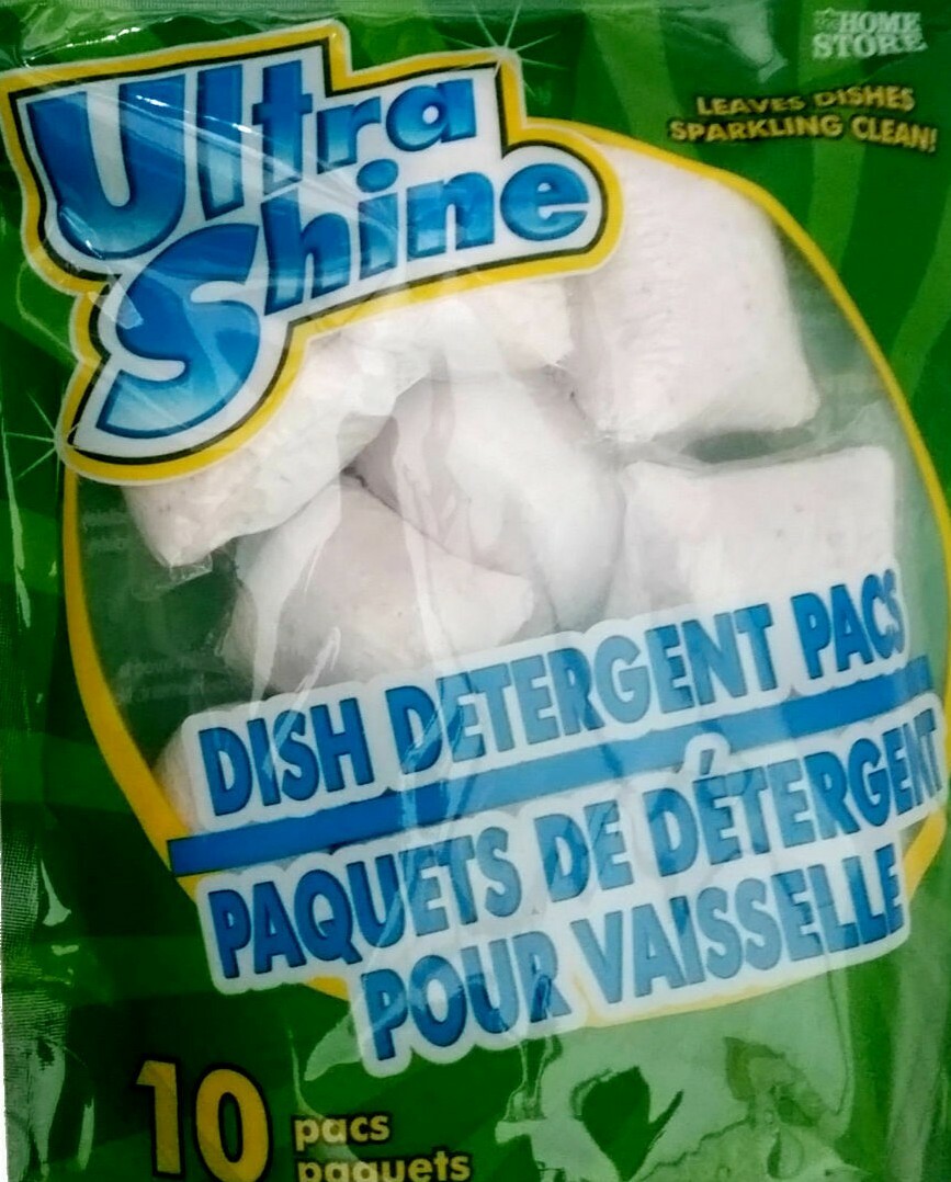 Ultra Shine Dishwasher Detergent Fresh 10-ct/Pack Clean Dishes NEW SEALED