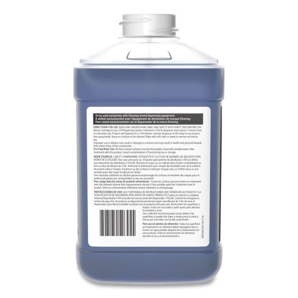 Diversey Glance Glass and Multi-Surface Cleaner, Liquid 84.5 oz Bottle, 2/Carton