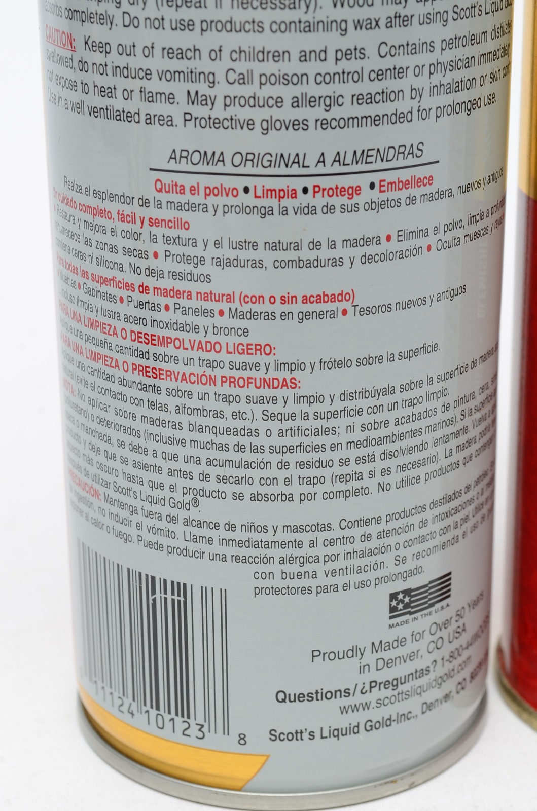 Scott’s Liquid Gold Wood Cleaner Preservative Lot Pourable & Aerosol Almond USA