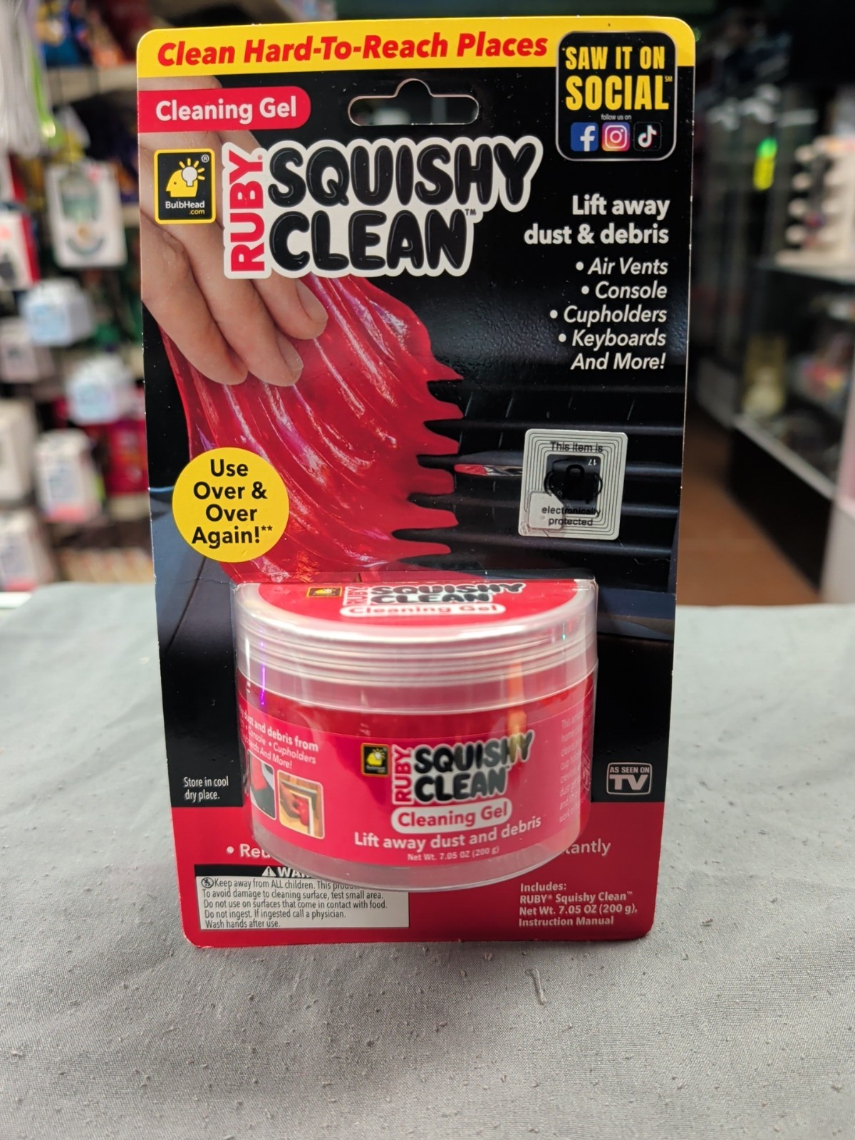 Ruby Squishy Clean Cleaning Gel 7.05oz