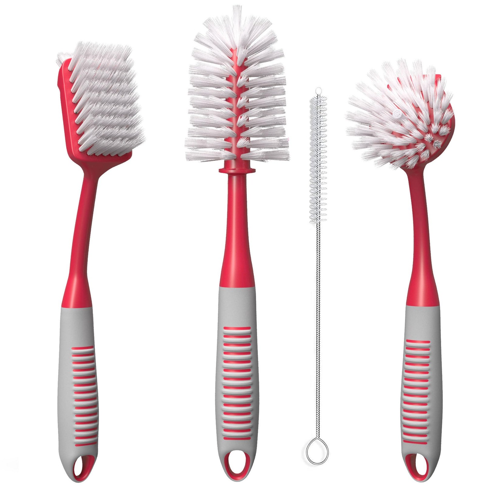 Dish Brush Set Of 4 With Bottle Water Brush Dish Scrub Brush Scrubber Brush And