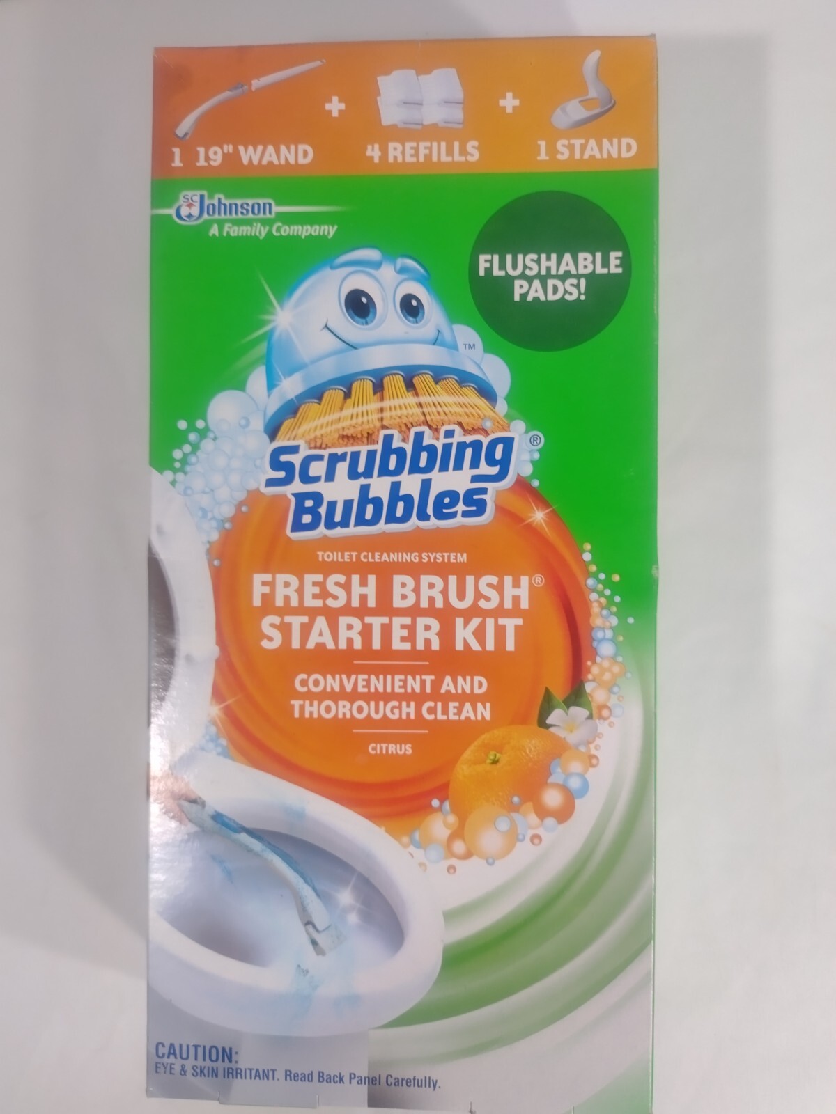 Scrubbing bubbles fresh brush starter kit W/ 10ct Refill Citrus Scent
