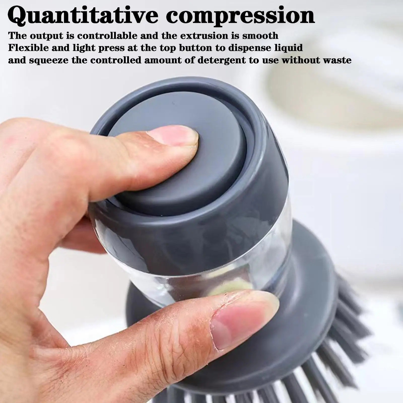 Steel Dish Scrubber Soap Dispensing Brush Storage Set Pot Scouring Pad Kitchen