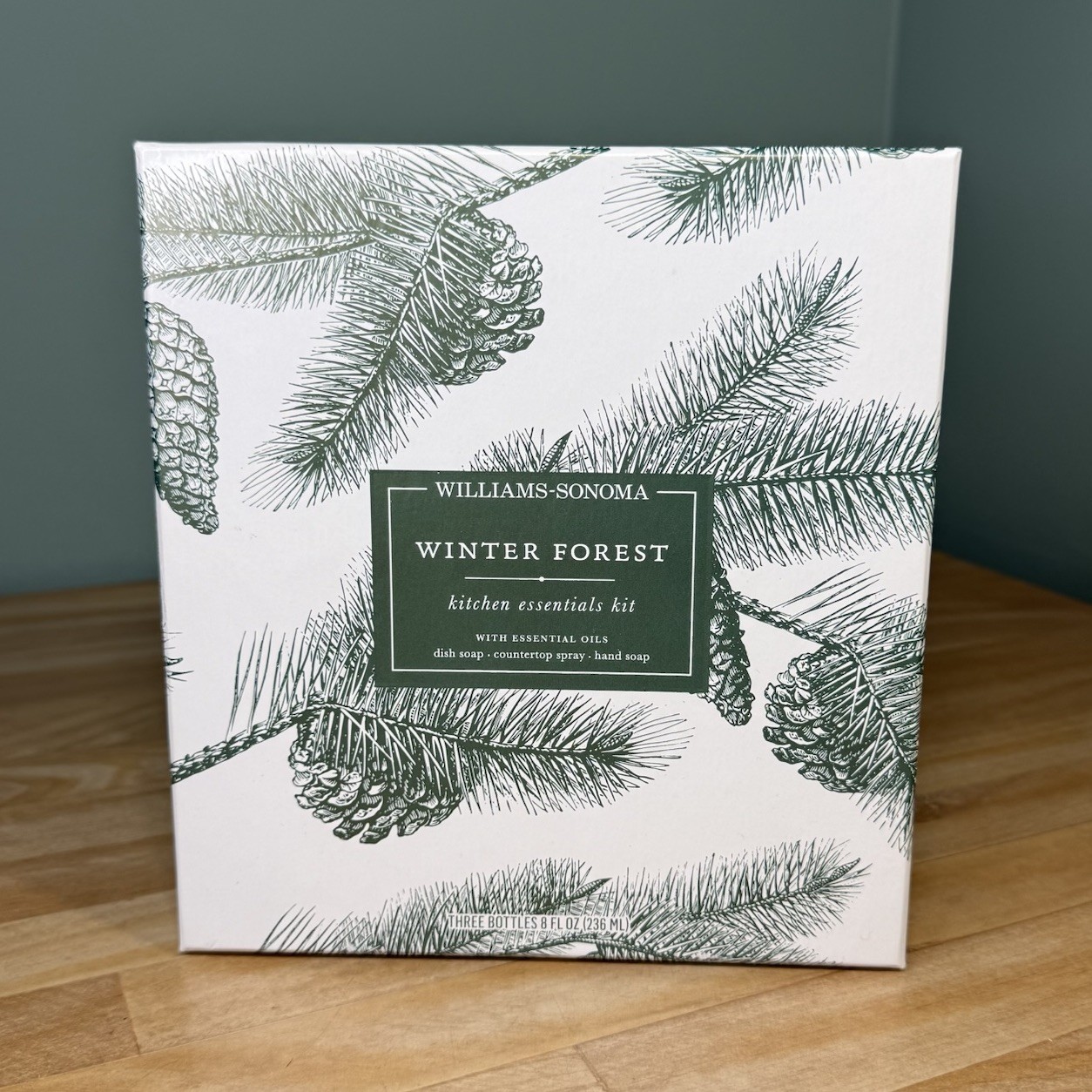 NEW Williams Sonoma Kitchen Essentials Kit WINTER FOREST Hand Dish Soap Spray
