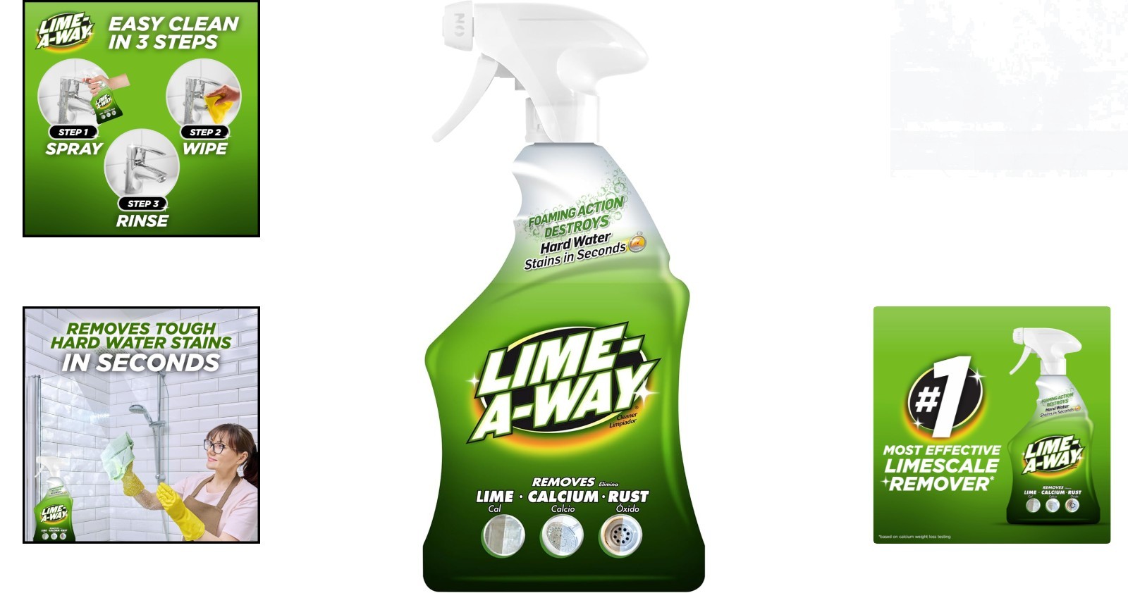 Fast-Acting Hard Water Stain Remover Spray – 22oz for Effortless Cleaning