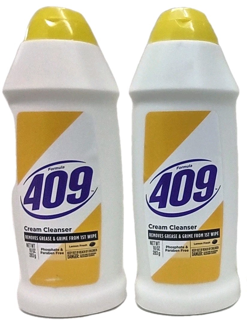 2x Formula 409 Cream Cleanser Removes Greese & Grime with LEMON FRESH 10 oz Each