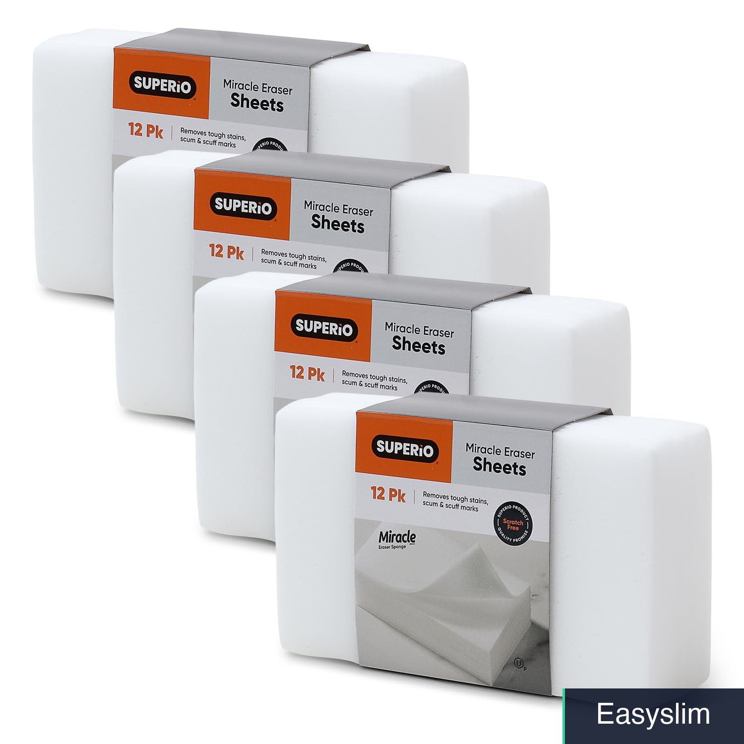 Magic Eraser Cleaning Pads 12-Count White Multi-Surface Scratch-Free