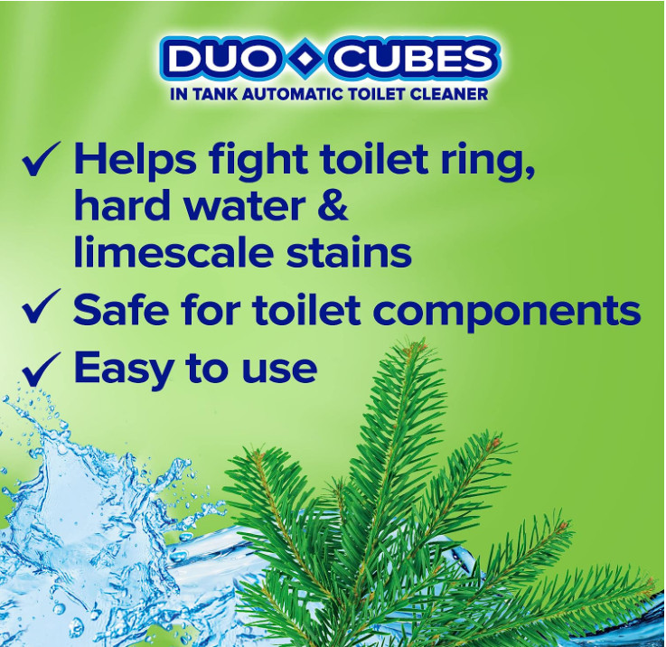 Soft Scrub in-Tank Toilet Cleaner Duo-Cubes, Alpine Fresh, 4Count