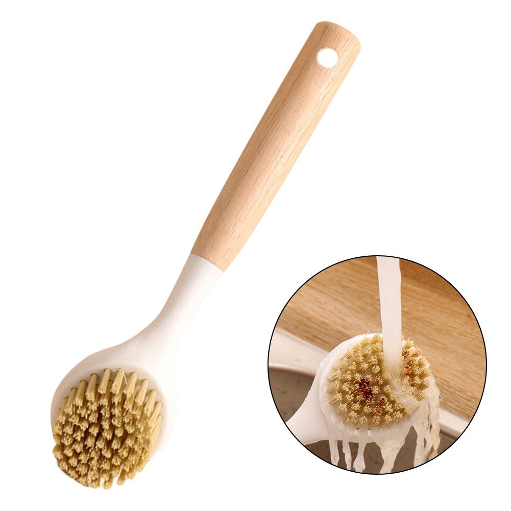 Eco Friendly Design Ergonomic Handle Dish Scrubber Made from Recycled Materials
