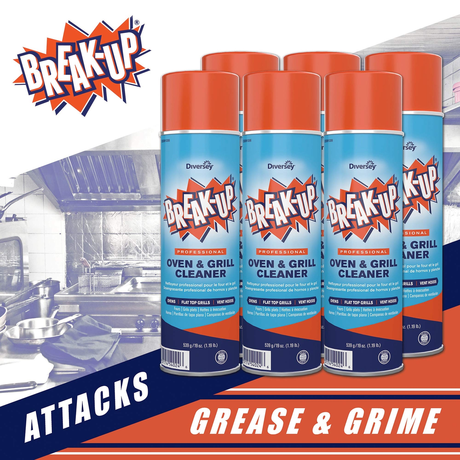 114 Ounce Heavy Duty Cleaner for Commercial Ovens and Grills NSF Kosher
