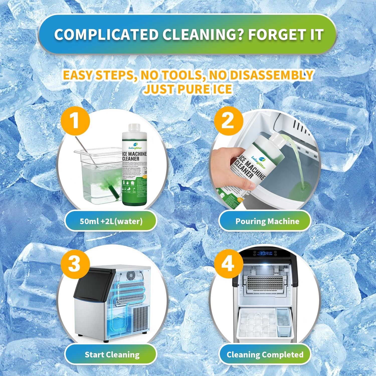 fl oz Ice Machine Cleaner and Descaler Compatible with Major Brands