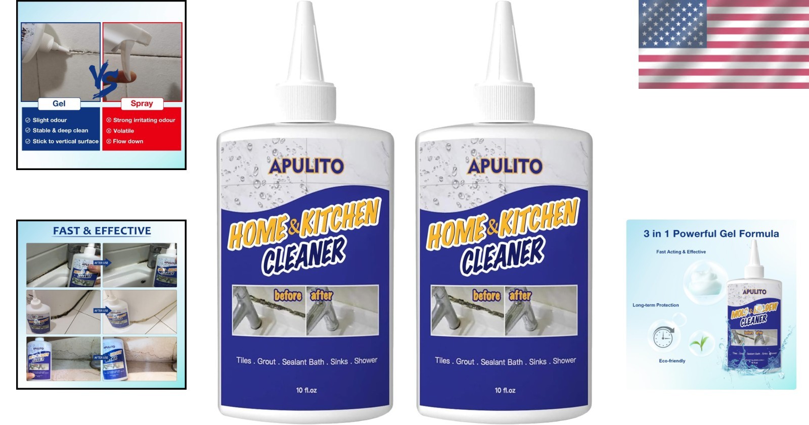 All-Purpose Gel Cleaner 10oz – Pack of 2