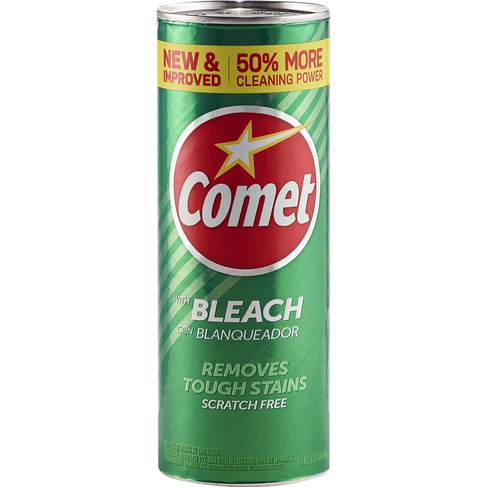 4 PACK Comet Cleaner with Bleach All-Purpose Removes Stains, Pine