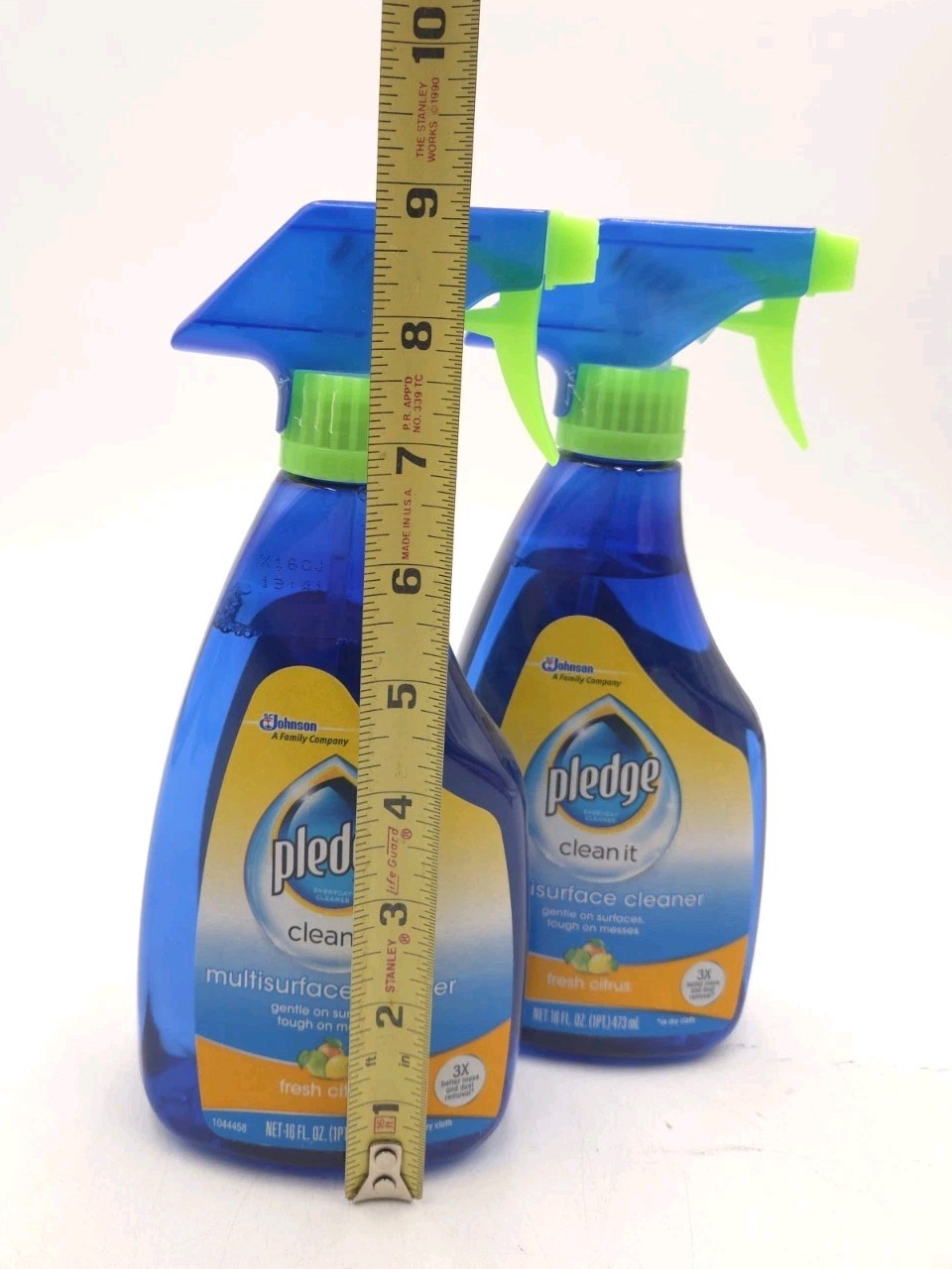 New Lot Of 2 Pledge Multi-Surface Clean It Fresh Citrus 16 Oz Bottles SC Johnson