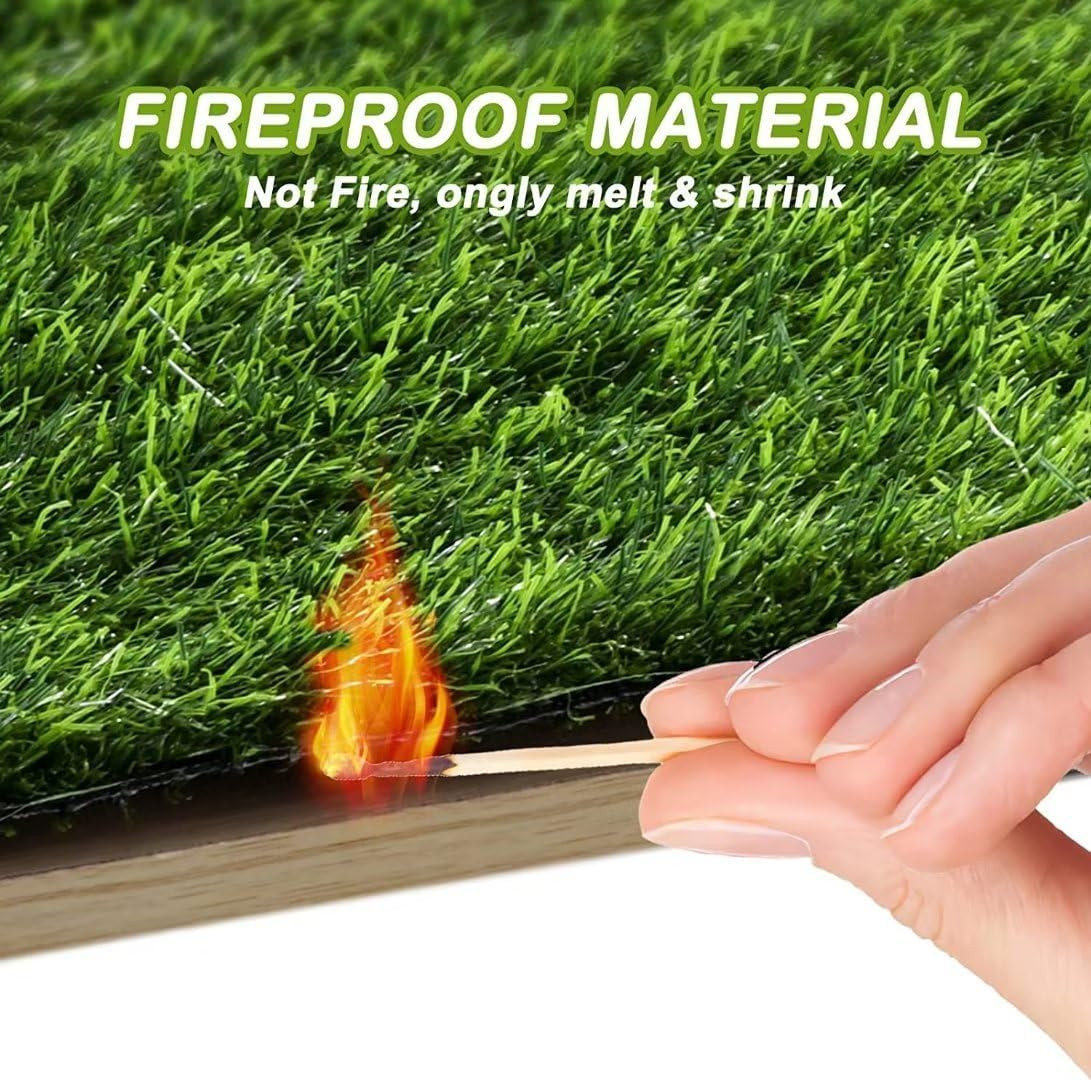 Artificial Grass Dog Potty Training Mat 47.3×31.5 in with Drainage Holes