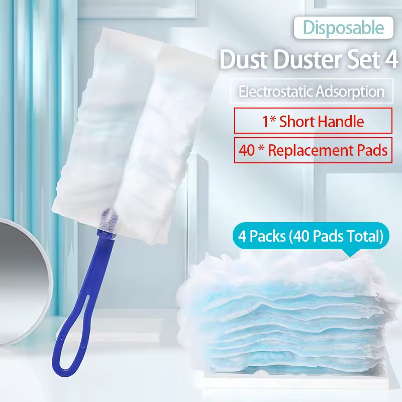 40pcs Disposable Duster Refills Replacement Heads Dust Swiffer Clean for Cleanin