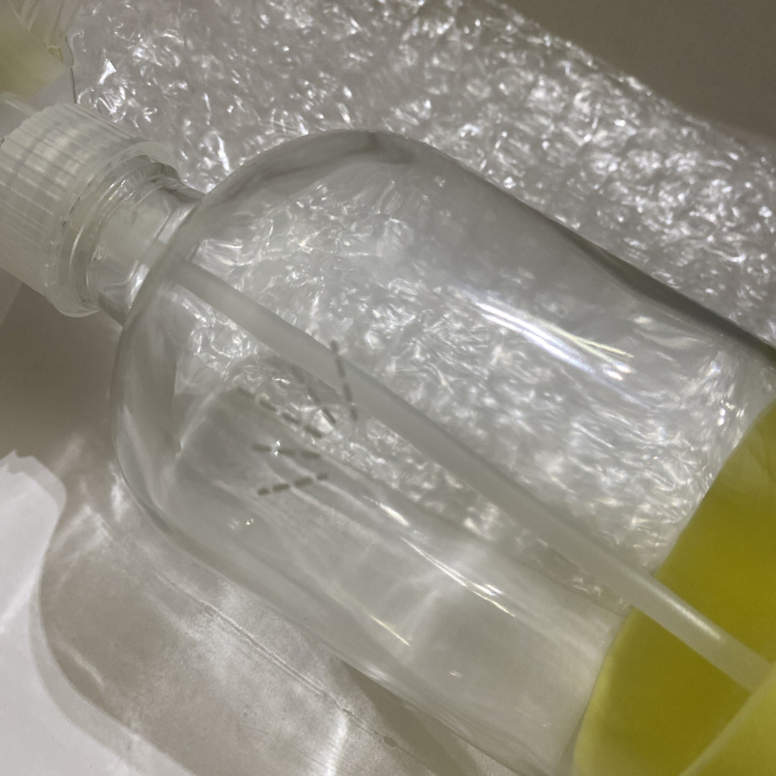 Grove Collaborative 16 oz Glass Dispense Spray Bottle Silicone Sleeve Yellow