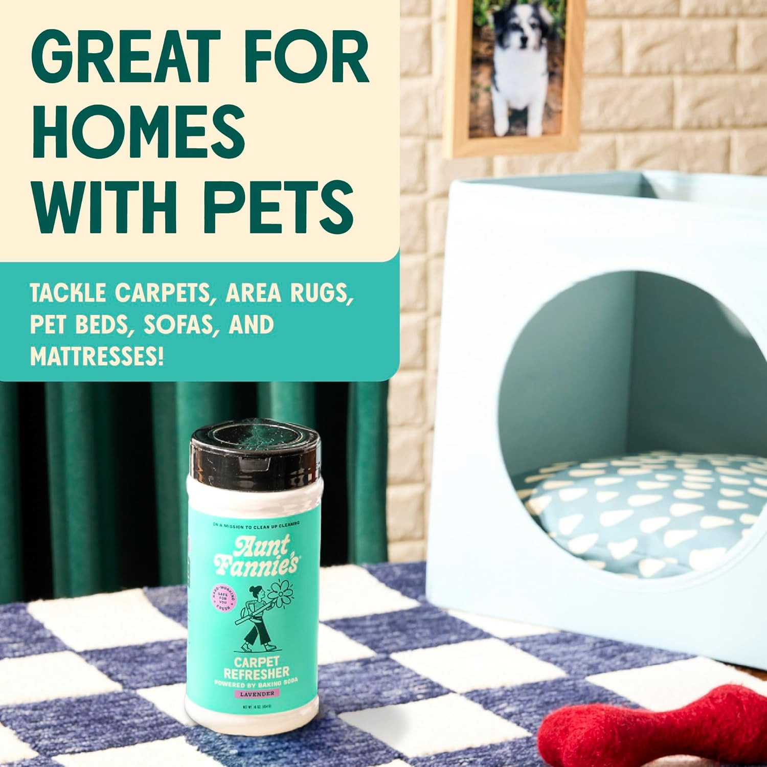 Carpet Refresher & Deodorizer Powder, Multi-Purpose Carpet, Rug, and Upholstery