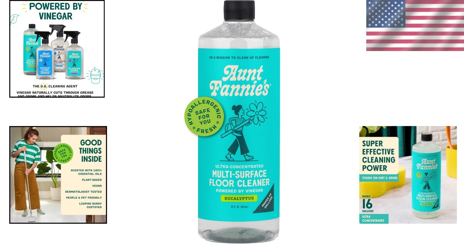 Ultra Concentrated Eucalyptus Floor Cleaner – Makes 16 Gallons, Natural & Safe